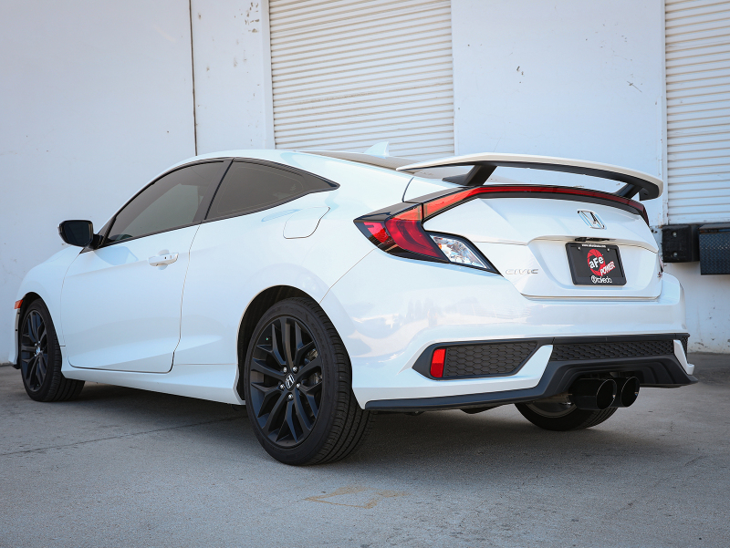 Honda Civic SI Coupe Performance Exhaust - aFe - Cat Back, Takeda 2.5in 304SS - Black - `17-`20