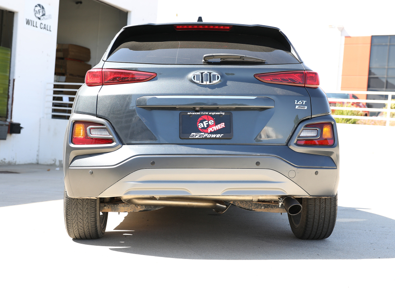 Hyundai Kona Performance Exhaust - aFe - Takeda Axle-Back 2.5in 304 SS w/o Muffler - Black - `18-`22