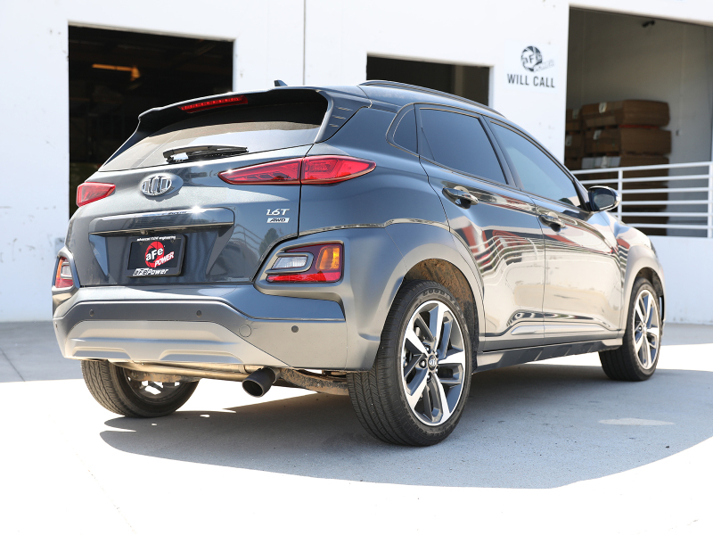 Hyundai Kona Performance Exhaust - aFe - Takeda Axle-Back 2.5in 304 SS w/o Muffler - Black - `18-`22