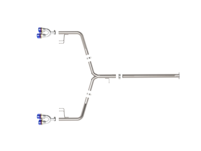 Kia K5 Performance Exhaust - aFe - Axle Back w/ Quad Tips - Blue Flame - `21-`24