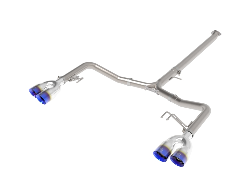 Kia K5 Performance Exhaust - aFe - Axle Back w/ Quad Tips - Blue Flame - `21-`24