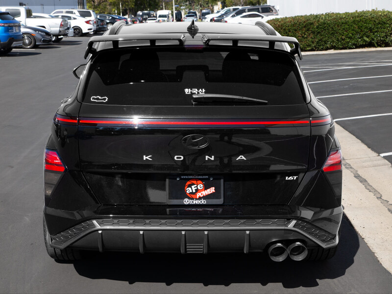 Hyundai Kona Performance Exhaust - aFe - Takeda Axle-Back, 2-1/2in 304 Stainless Steel - Black - `24-`26