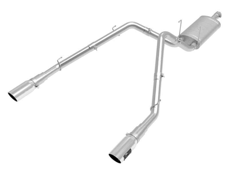 RAM 1500 Classic Performance Exhaust - aFe - Apollo GT Series 3 IN 409 Stainless Steel Cat-Back - Polish - `19-`24