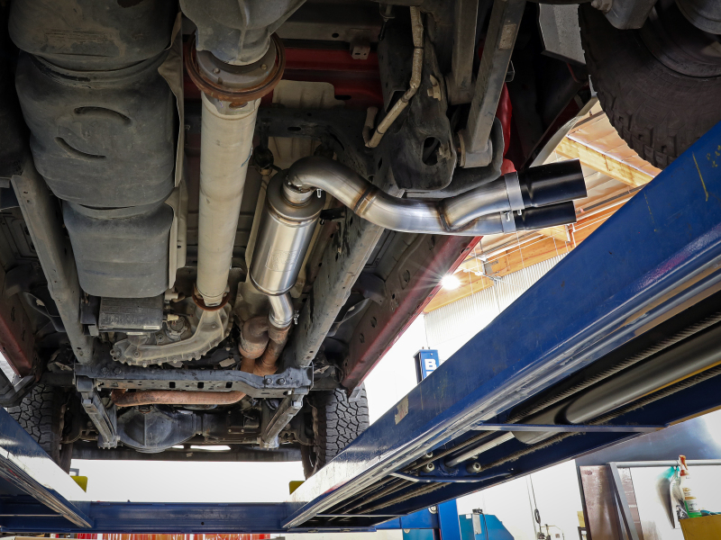 RAM Trucks Performance Exhaust - aFe - Rebel Series Cat Back - Black - `19-`22