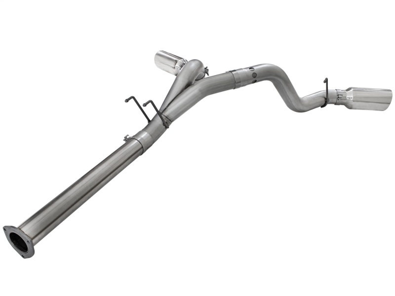 Ford Trucks Performance Exhaust - aFe - DPF-Back, Large Bore-HD, 4in 409 Stainless Steel - Polished - `11-`14