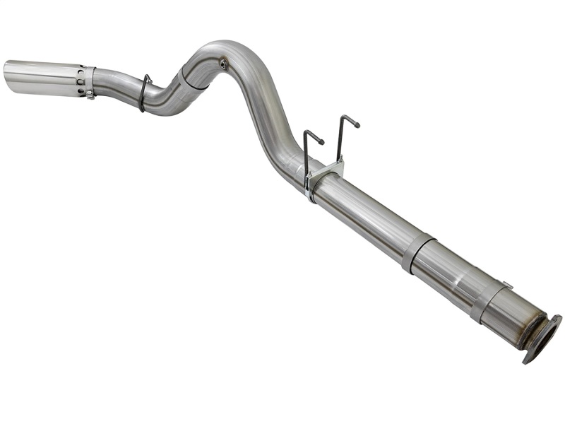 Ford Diesel Trucks Performance Exhaust - aFe - DPF Back, Large Bore-HD 5 IN 409 Stainless Steel - Polished - `17-`25