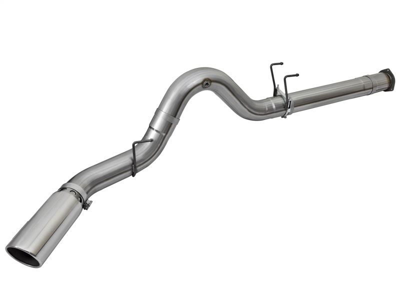 Ford Diesel Trucks Performance Exhaust - aFe - DPF Back, Large Bore-HD 5 IN 409 Stainless Steel - Polished - `17-`25