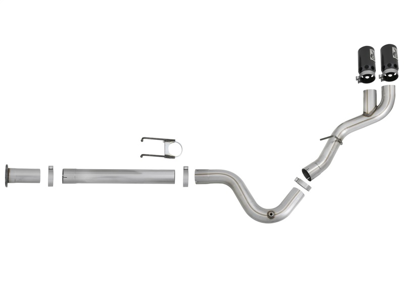 Ford Diesel Trucks Performance Exhaust - aFe - Rebel XD Series DPF-Back - Black - `17-`18