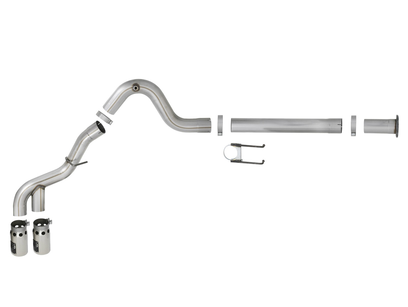 Ford F250 Performance Exhaust - aFe - DPF Back, Rebel XD Series - Polished - `11-`14