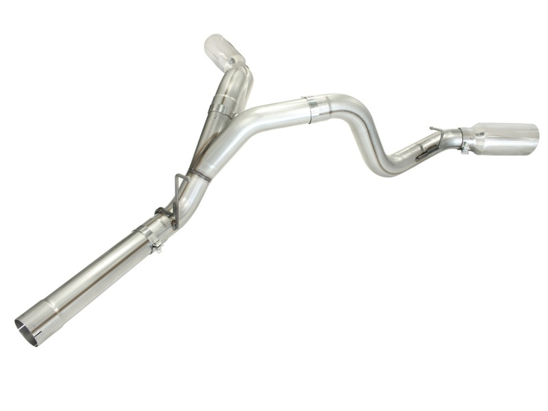 Chevrolet Silverado Performance Exhaust - aFe - MachForce XP DPF-Back, 4 inch, 409 Stainless Steel - Polished - `11-`16