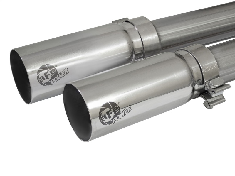 Chevrolet Silverado Performance Exhaust - Middle Side Exit - aFe - Rebel Series Cat Back - Polished - `09-`18