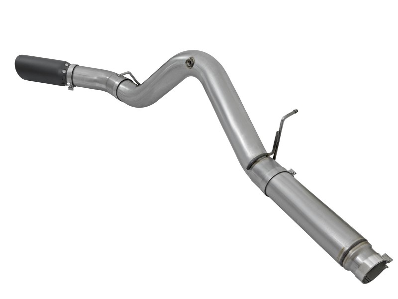 GMC Sierra Performance Exhaust - aFe - DPF Back - Large Bore-HD 5in Exhausts - Black - `16-`17