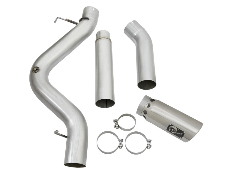GMC Diesel Truck Performance Exhaust - aFe - Large Bore HD DPF-Back - `16-`17