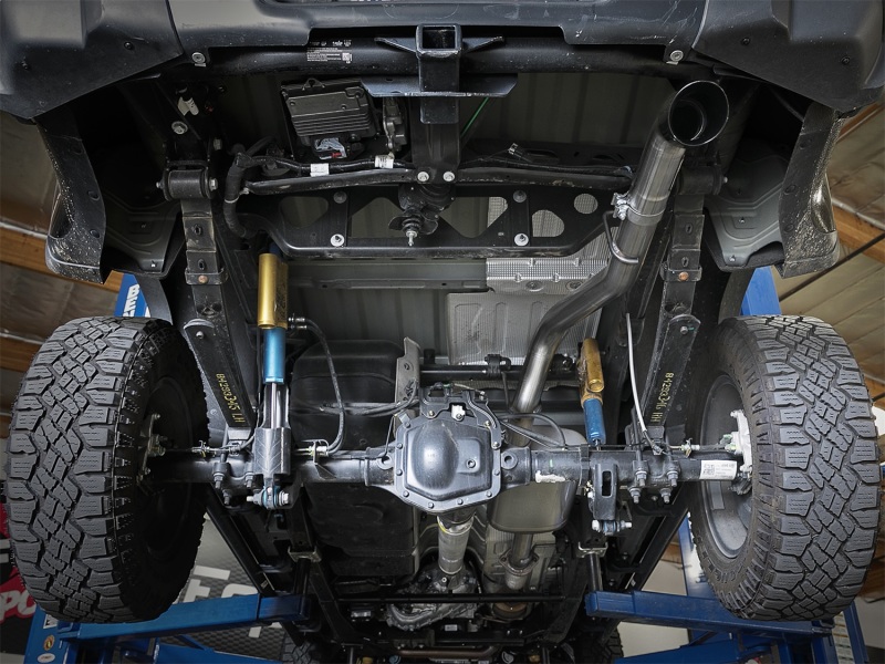 Chevrolet Colorado Performance Exhaust - aFe - MACH Force-Xp Hi-Tuck 3in. 409 Stainless Cat-Back - Black - `15-`18