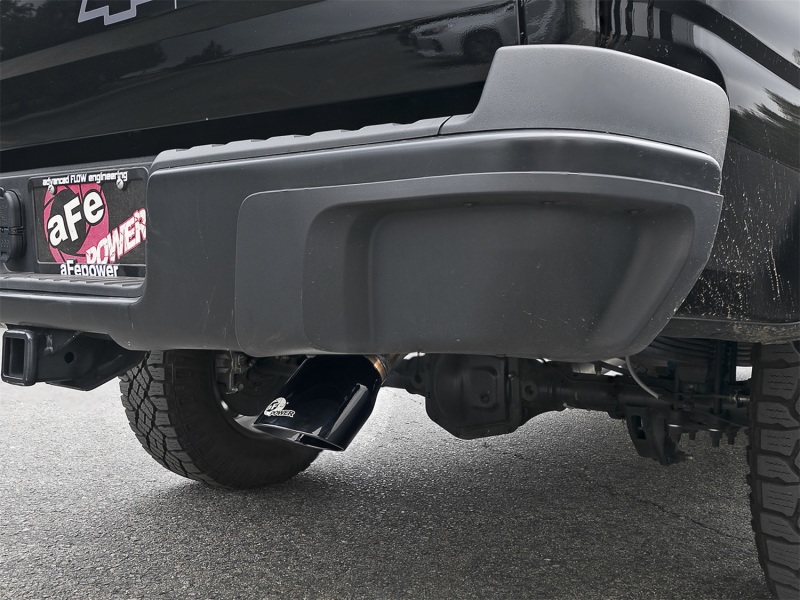 GMC Canyon Performance Exhaust - aFe - MACH Force-Xp Hi-Tuck 3in. 409 Stainless Cat-Back - Black - `15-`18