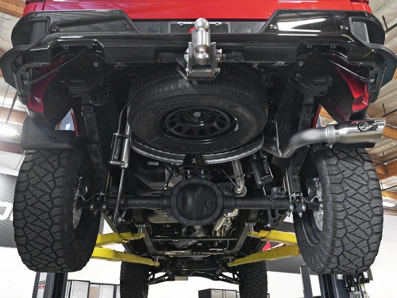 Chevrolet Silverado Performance Exhaust - Rear - aFe - Apollo GT Series Cat Back - Polished - `19-`20