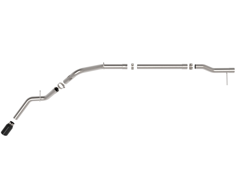 Chevrolet Silverado Performance Exhaust - aFe - Large Bore-HD DPF-Back w/Black Tip - Black - `23-`25