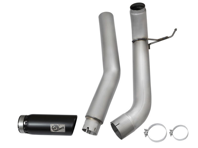 Nissan Titan Performance Exhaust - aFe - Large Bore HD DPF-Back Stainless Steel - Black - `16-`19