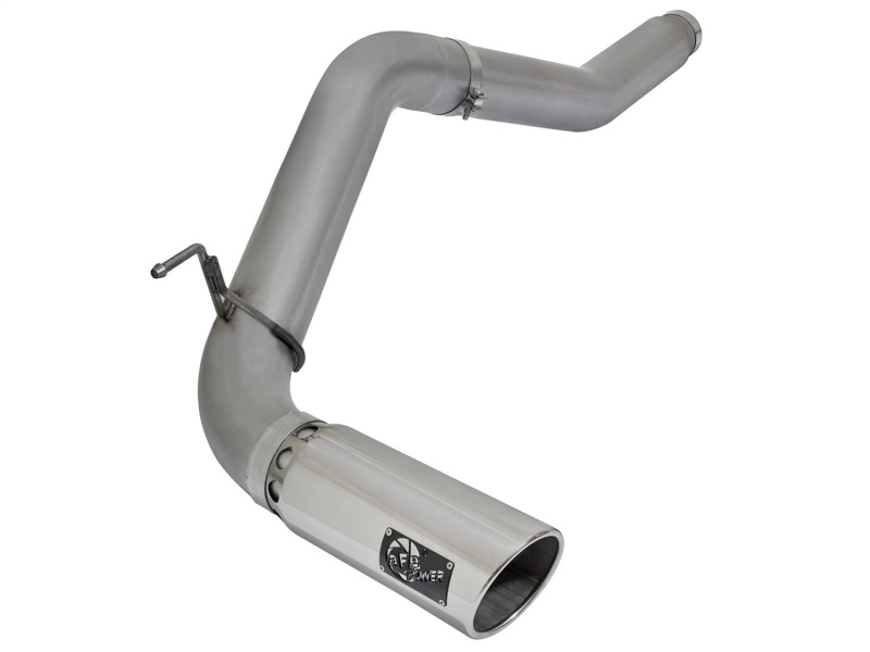 Nissan Titan XD Performance Exhaust - aFe - DPF Back, LARGE Bore HD, Stainless Steel - Polished - `16-`19