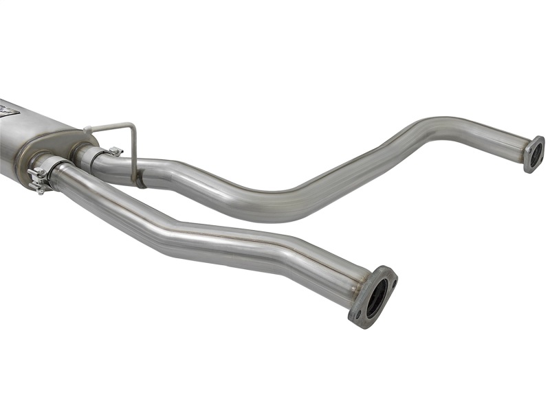 Nissan Titan Performance Exhaust - Dual Mid-Side Exit - aFe - Rebel Series Cat-Back - Polished - `16-`17