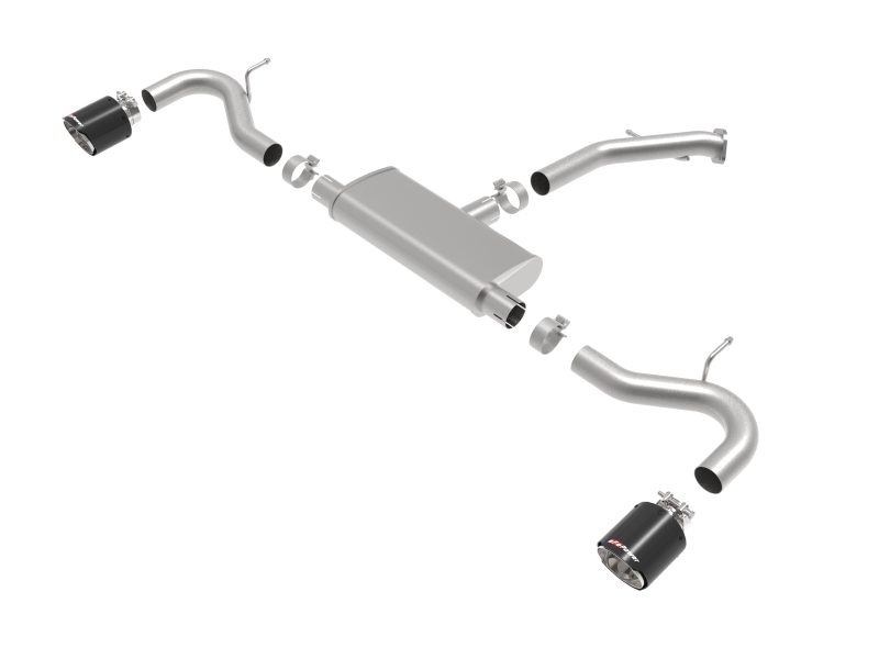 Hyundai Elantra GT Performance Exhaust - aFe - Takeda 2-1/2 IN 409 Stainless Steel Axle-Back - Carbon Fiber - `18-`20