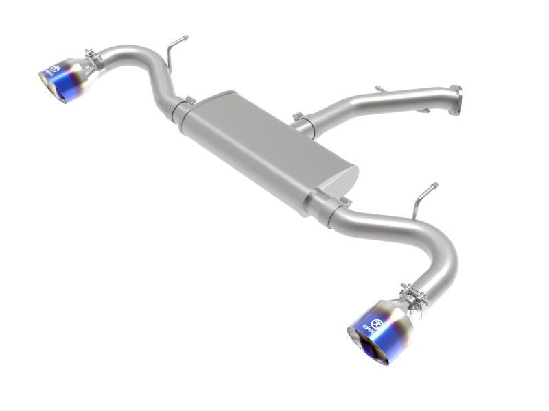 Hyundai Elantra GT Performance Exhaust - aFe - Axle Back, Takeda 2.5in 409 SS - Blue Flame - `18-`20