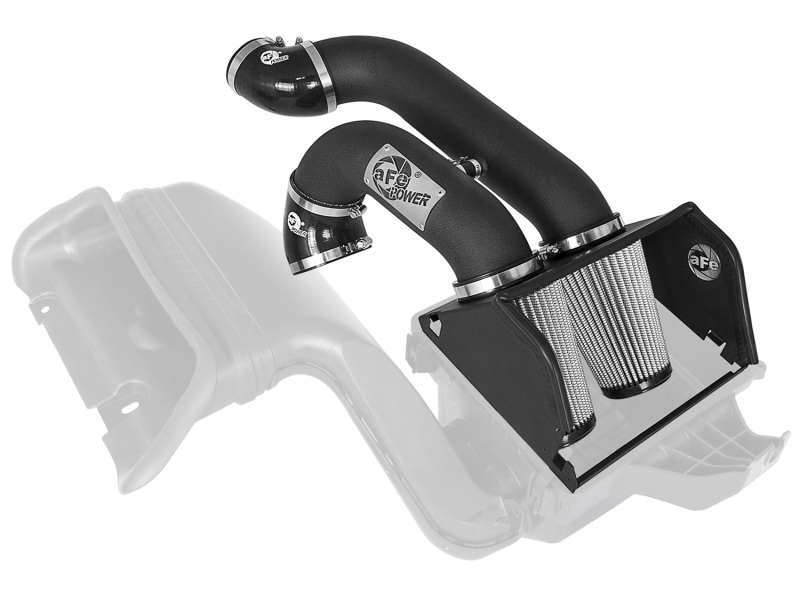 Ford F-150 Performance Air Intake - aFe - MagnumFORCE Stage-2XP + Pro DRY S Filter - Wrinkle-Black - `17-`20