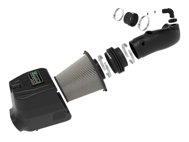 Ford Power Stroke Performance Air Intake - aFe - Quantum with Pro DRY S Filter - `08-`10