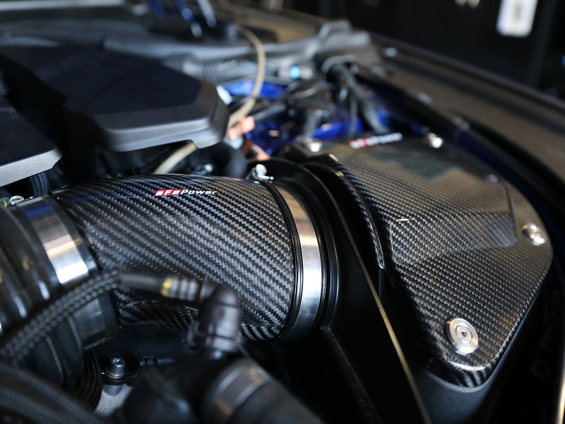 BMW M5 Performance Air Intake - aFe - Black Series Stage-2 Carbon Fiber with Pro DRY S Media - Black - `18-`23