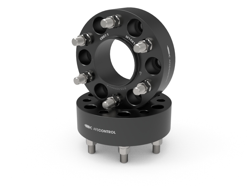Ford F-150 Wheel Spacers - aFe - 2 IN Thickness, 6x135mm, CB 87.1mm - Black - `21-`25