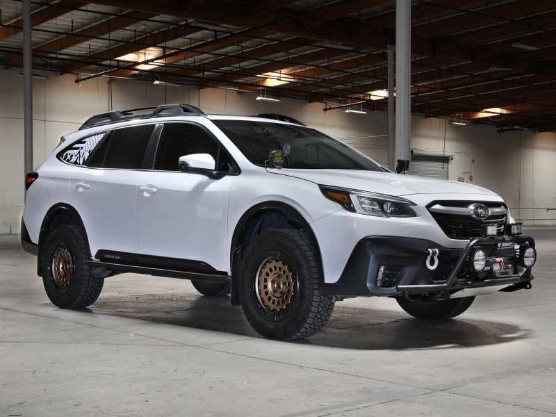 Subaru Outback Bumper - Front - aFe - Terra Guard with Winch Mount - Black - `20-`22