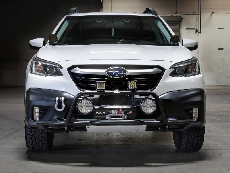 Subaru Outback Bumper - Front - aFe - Terra Guard with Winch Mount - Black - `20-`22