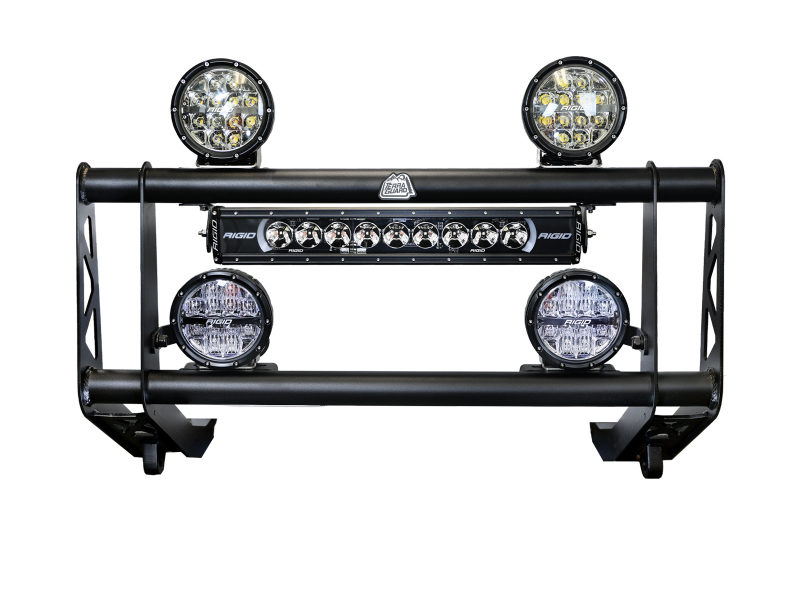 Toyota Land Cruiser Bull Bar - aFe - Terra Guard w/ RIGID Lights - Black - `24-`26