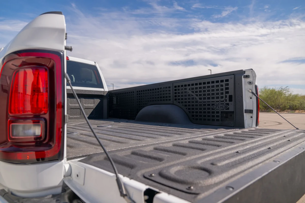 RAM 2500 Molle Panels - Bed Mount - Passenger Side - Addictive Desert Designs - 8Ft Bed - `19-`26 RAM 2500 Molle Panels - Bed Mount - Passenger Side - Addictive Desert Designs - 8Ft Bed - `19-`26