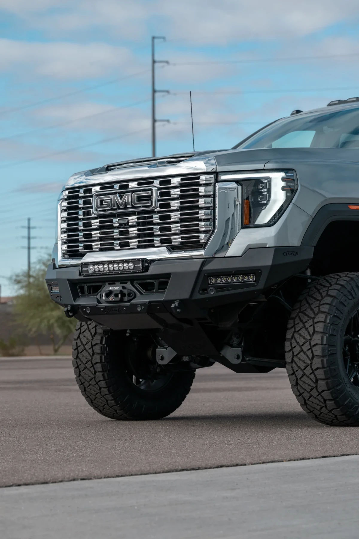 GMC Sierra 2500 Front Bumper - Winch Mount - Addictive Desert Designs - Phantom - `24+