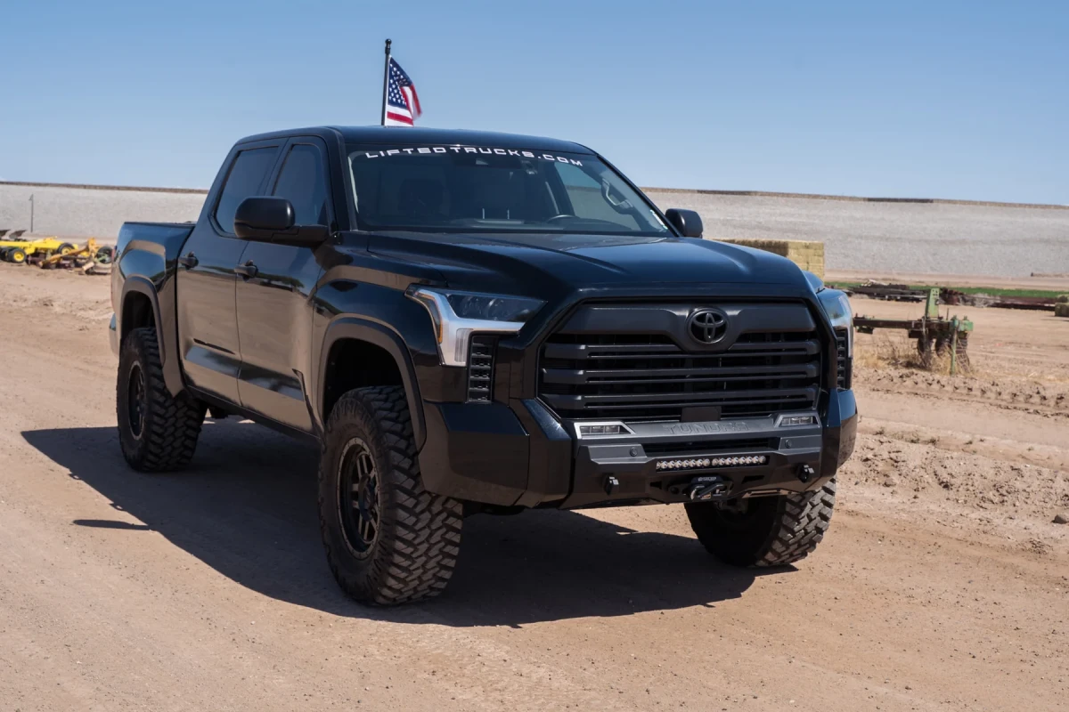 Toyota Tundra Bumper - Front - Addictive Desert Designs - Stealth w/ Winch Mount - `22-`26