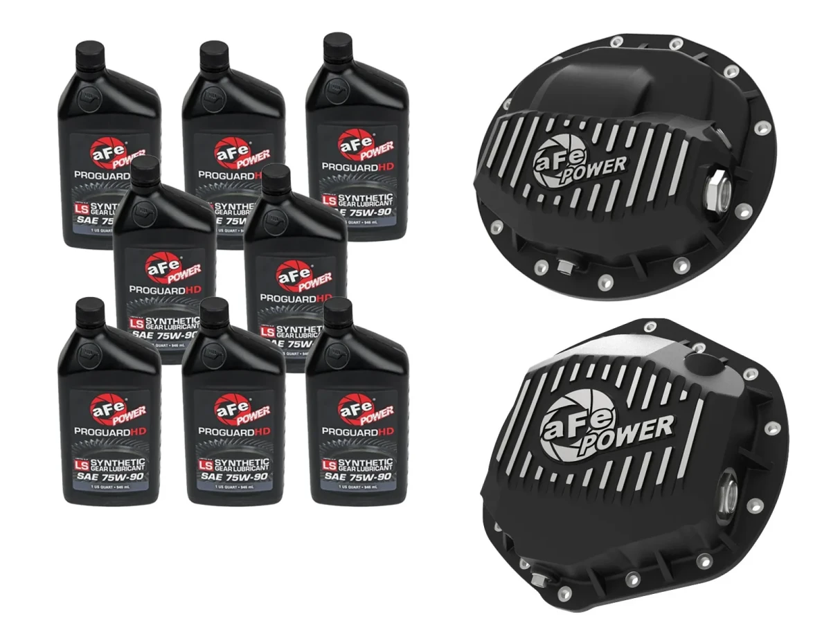 Dodge Ram Diff Cover Kit - Front + Rear - aFe - AAM 9.25-12 & AAM 11.5/12-14 - `13-`18