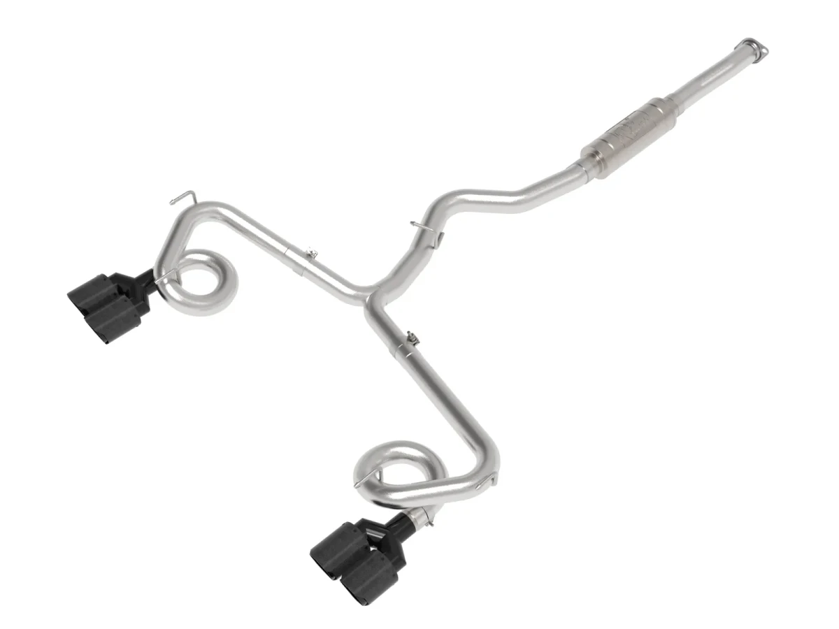 Subaru STi Performance Exhaust - aFe - Cat Back Takeda 3in to 2-1/2in Stainless Carbon Fiber Tip - `15-`21