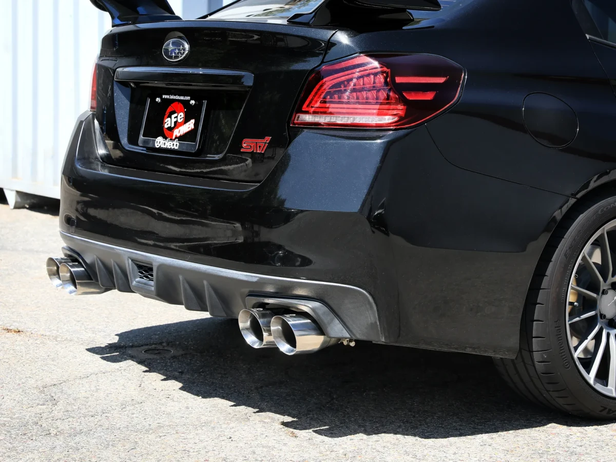 Subaru WRX Performance Exhaust - aFe - Takeda 3in to 2-1/2in Stnlss Cat-Back - Polished Tips - `15-`21