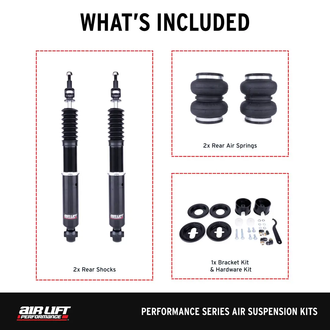 Audi A3 Air Suspension Kit - Rear - Air Lift - Performance - `15-`20