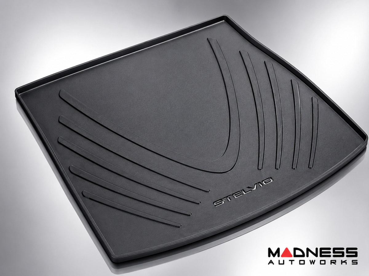 Alfa Romeo Stelvio Cargo Mat - w/ Premium Sound - Genuine Alfa - All Weather Alfa Romeo Stelvio Cargo Mat - w/ Premium Sound - Genuine Alfa - All Weather
