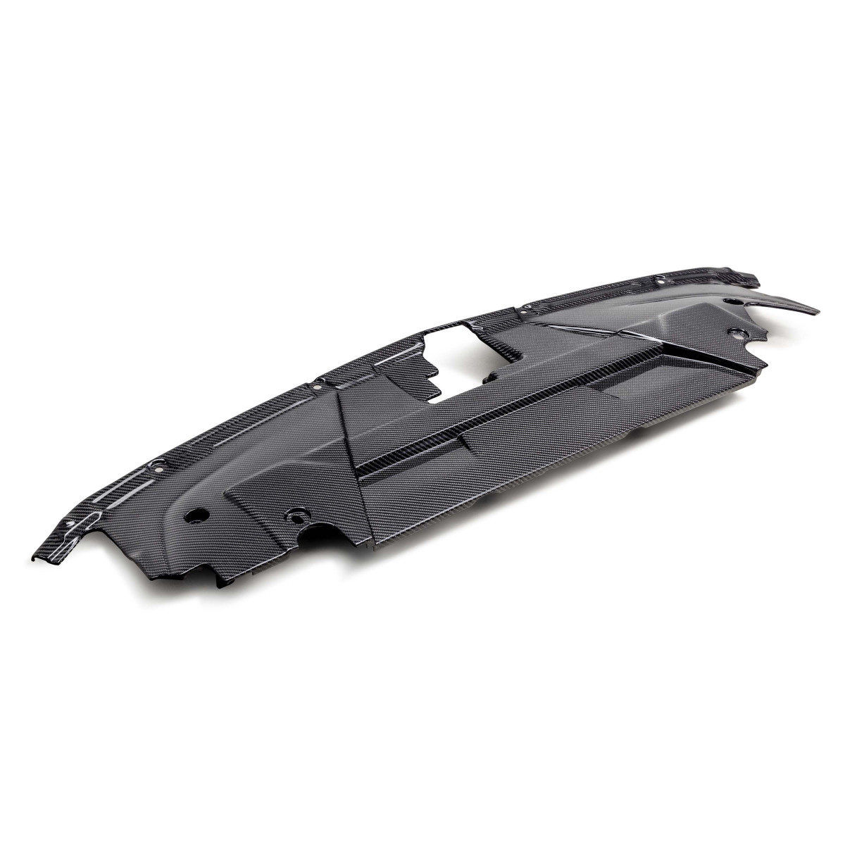 Ford Mustang Radiator Cover - Anderson Composites - Carbon Fiber - Matte - 2024+