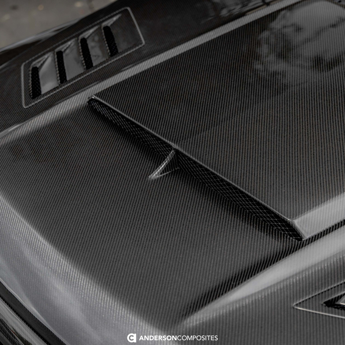 Ford F-150 Hood - Anderson Composites - Type-AB Carbon Fiber - `21-`25