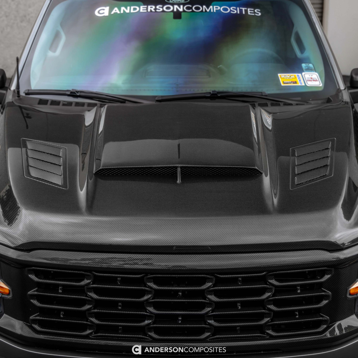 Ford F-150 Hood - Anderson Composites - Type-AB Carbon Fiber - `21-`25