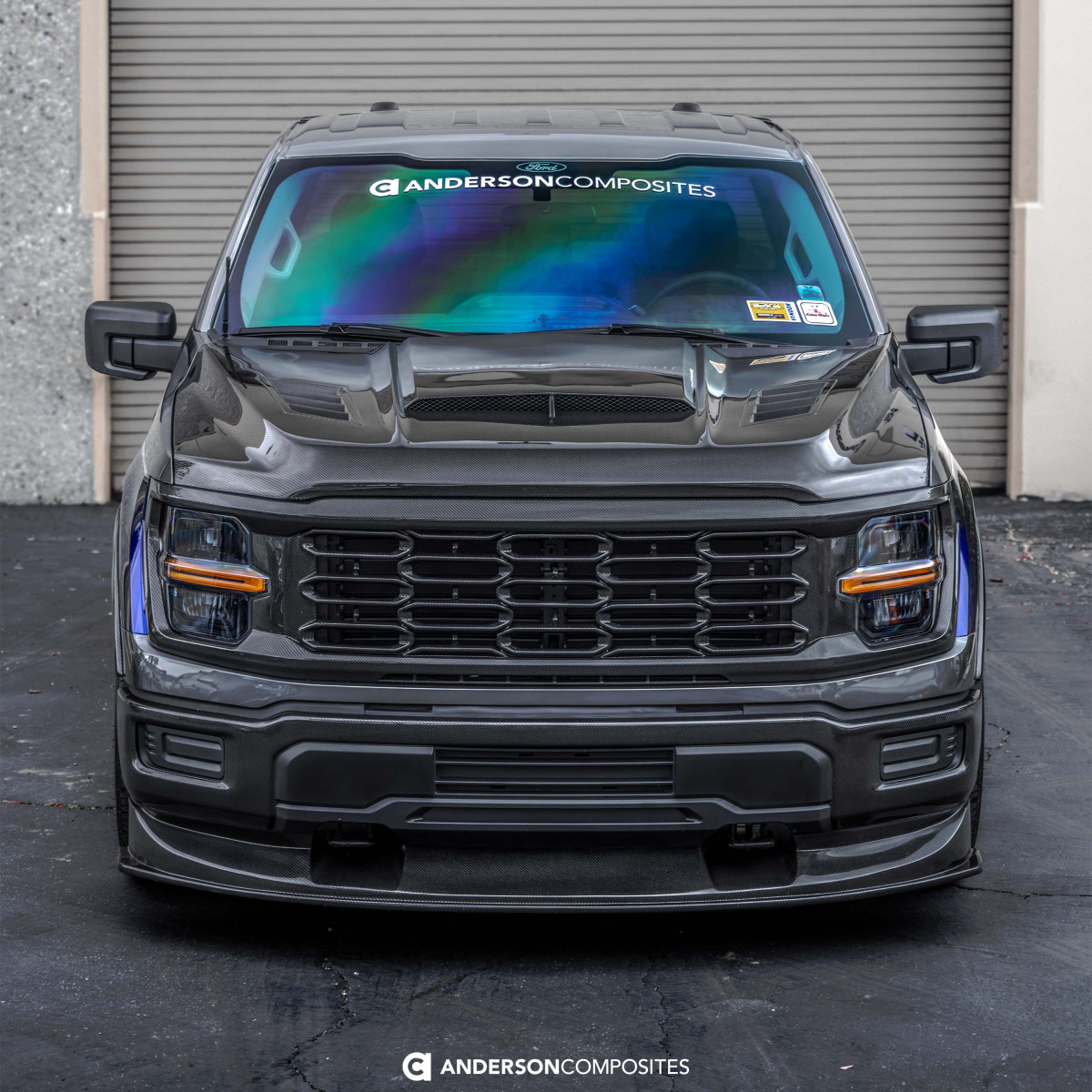 Ford F-150 Hood - Anderson Composites - Type-AB Carbon Fiber - `21-`25