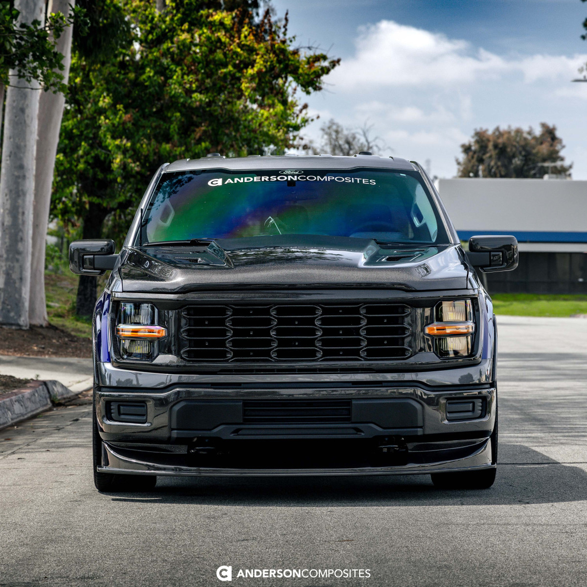 Ford F-150 Hood - Anderson Composites - Type-AT Carbon Fiber - `21-`26