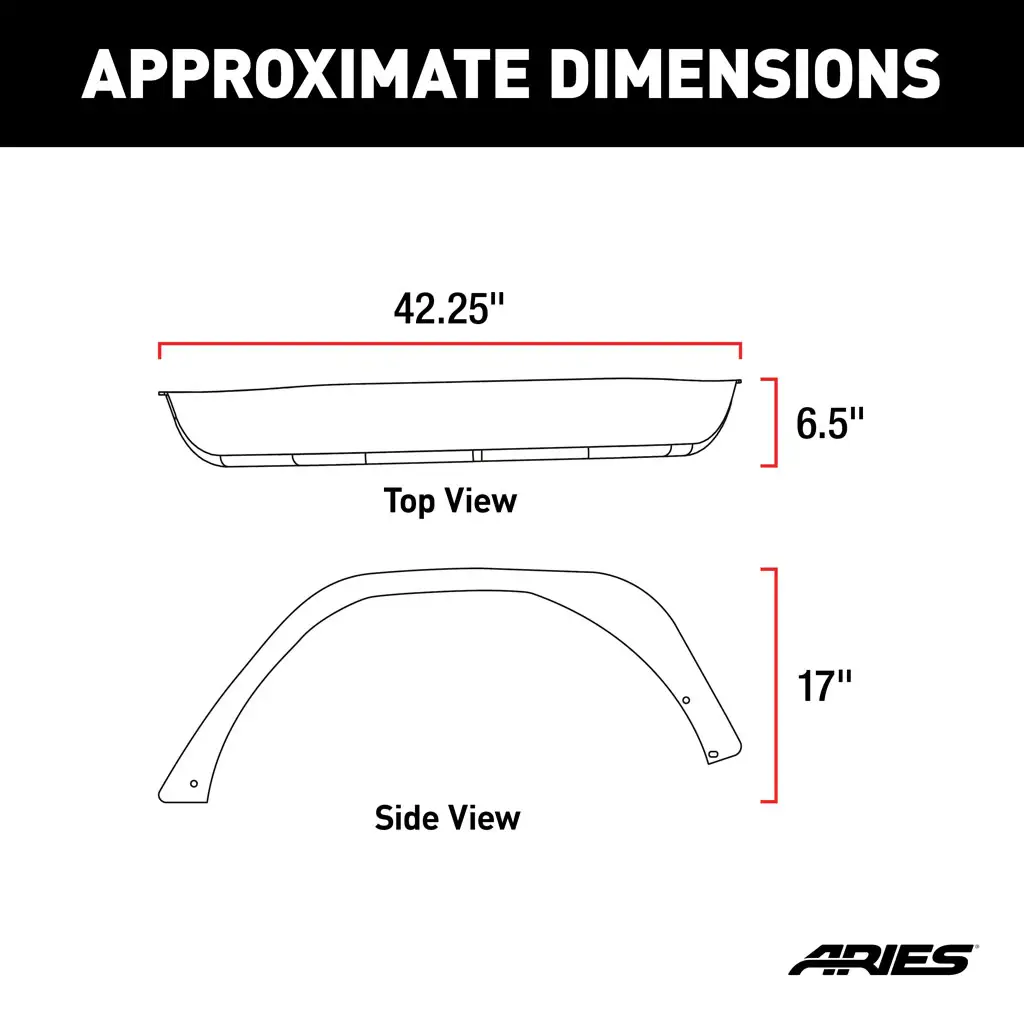 Jeep Wrangler JL Fender Flares - Rear - Smooth