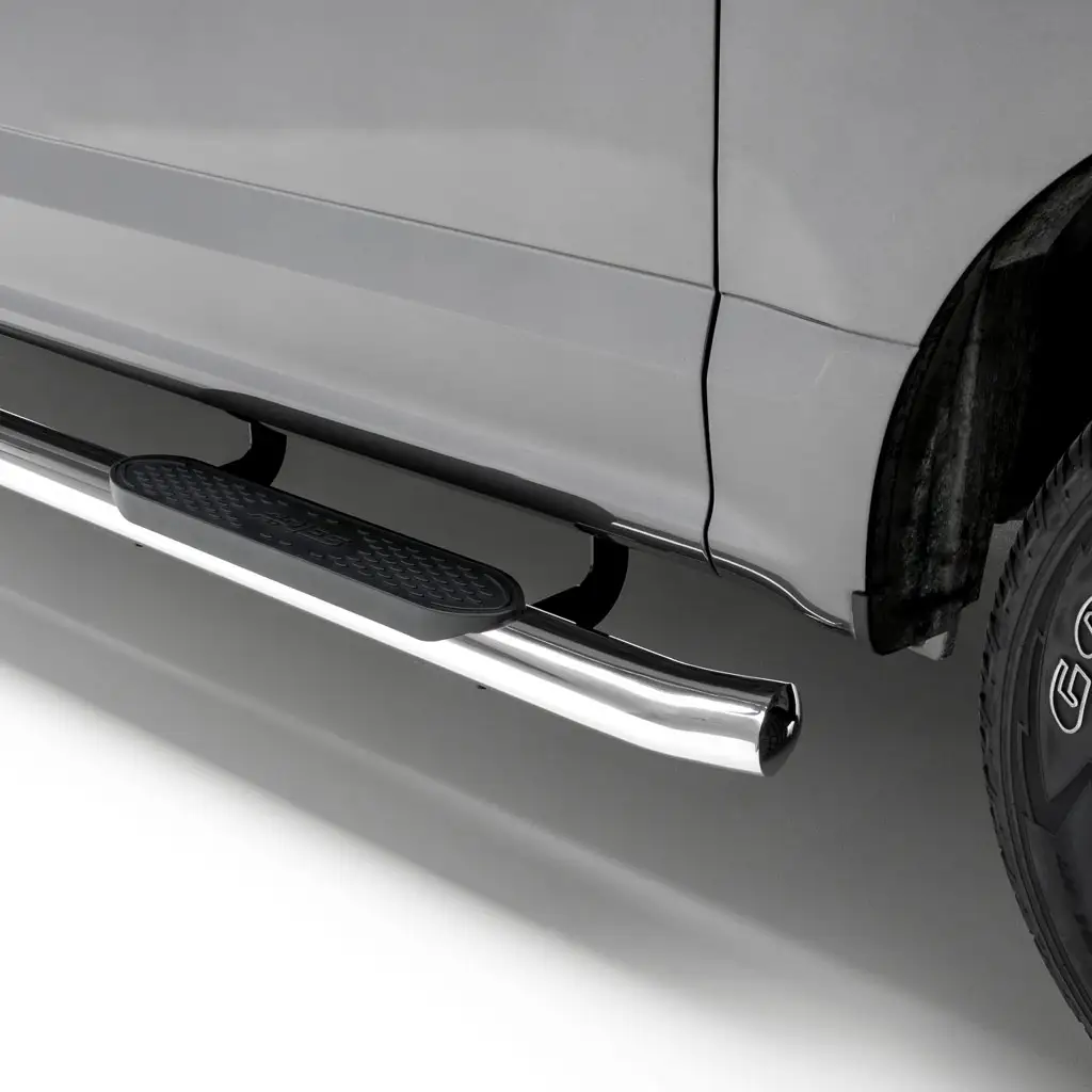 Toyota Tundra Side Steps - 4" Oval - Polished Stainless - Crewmax - '22-'25