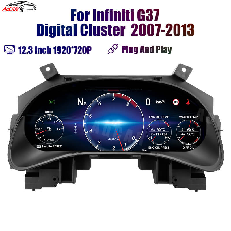 Infiniti G37 Radio Head Unit Upgrade System - AUCAR - Screen Size: 12.3 inch - '07-'13
