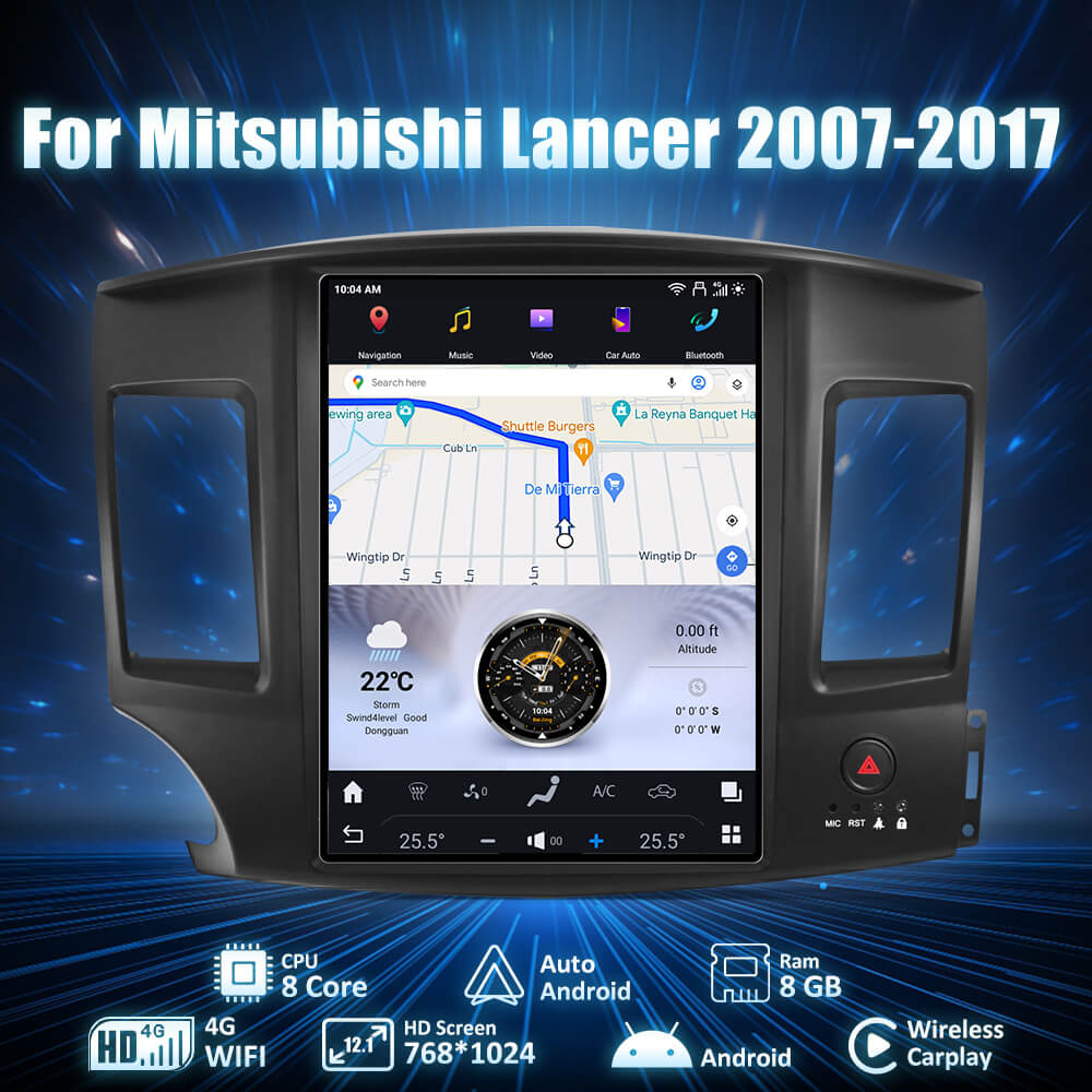 Mitsubishi Lancer Radio Head Unit Upgrade System - AUCAR - '07-'17